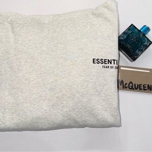 Fear of God Essentials Light Gray Hoodie
